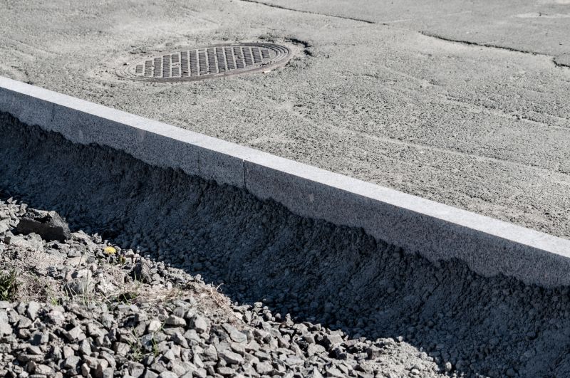 Curb Installation in Progress