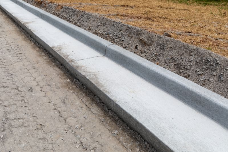 Finished Concrete Curbs